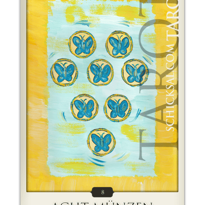 Eight Coins © Schicksals Tarot Verlag Franz