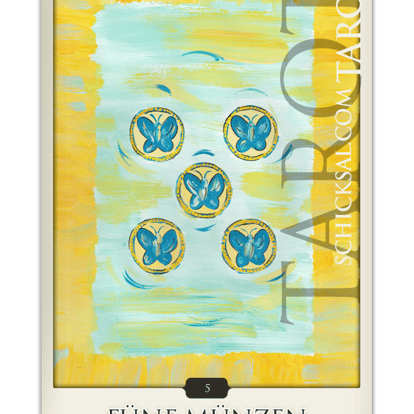 Five Coins | Fate Tarot © Verlag Franz