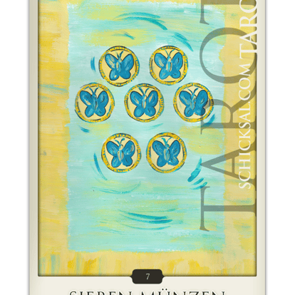 Seven Coins | Fate Tarot © Verlag Franz