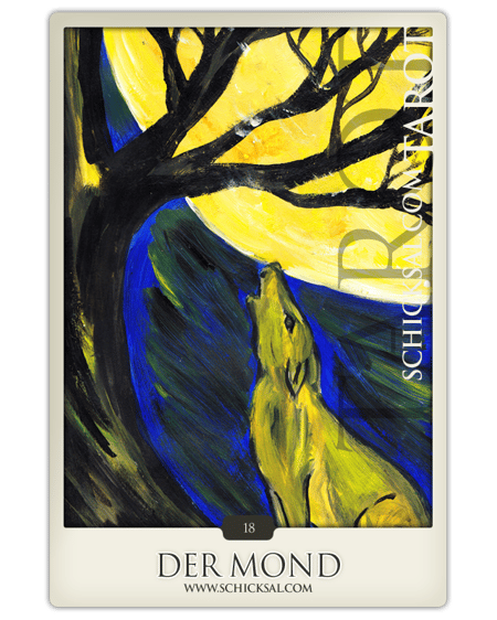 tarot card moon at fate tarot © Verlag Franz