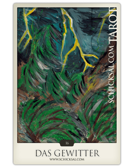 Tarot card  Thunderbolt at fate tarot © Verlag Franz