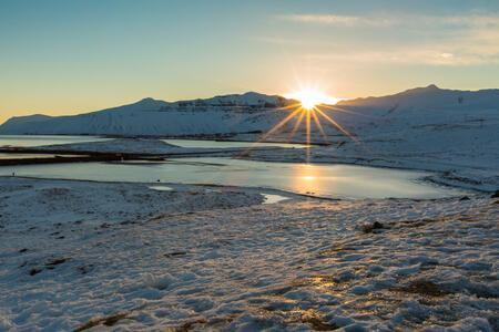 Kirkjufell with sunrise at Iceland