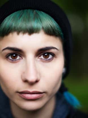 Portrait of beautiful woman