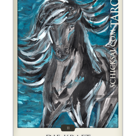 The tarot card <<Strength>> fate tarot © Verlag Franz
